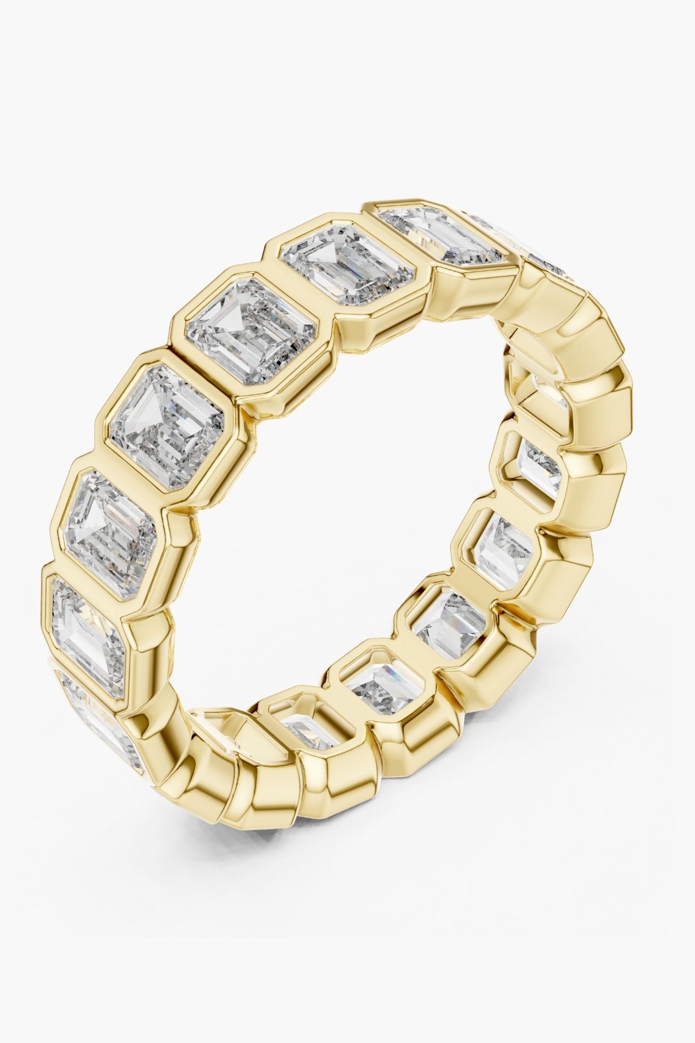 Bezel Emerald Eternity Ring