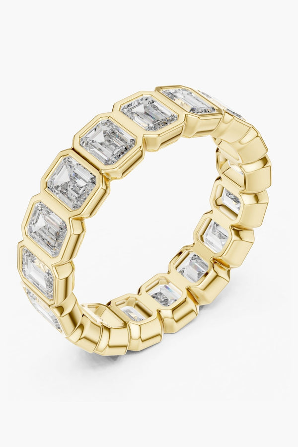 Bezel Emerald Eternity Ring
