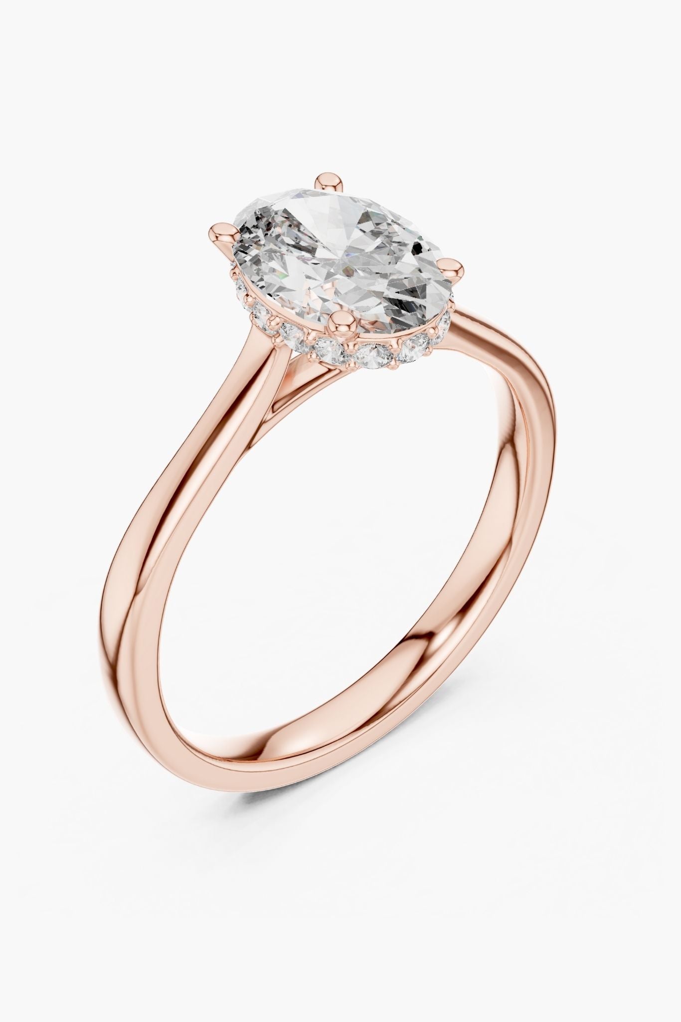 1.50ct Oval Hidden Halo Ring