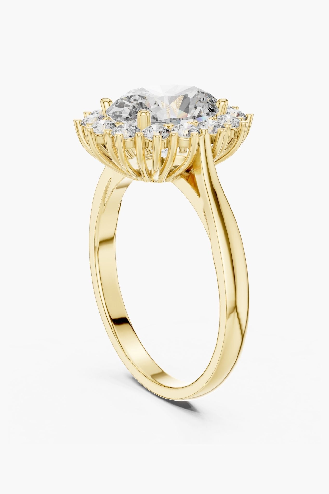 2.5ct Oval Bel Fiore Diamond Ring