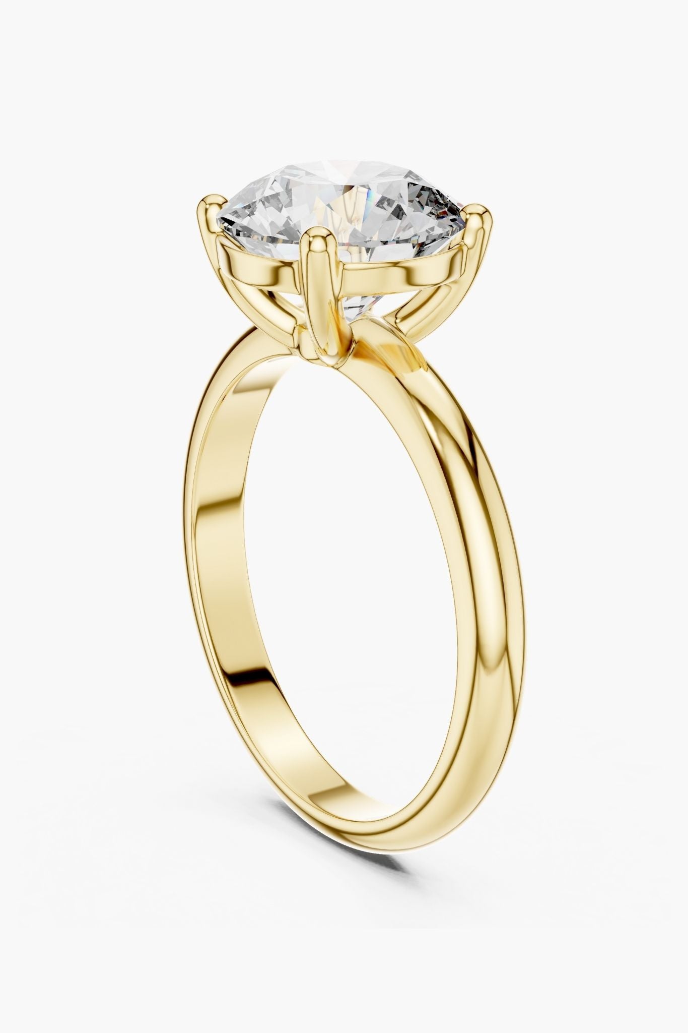 2.5 CT Classic Round Solitaire Ring