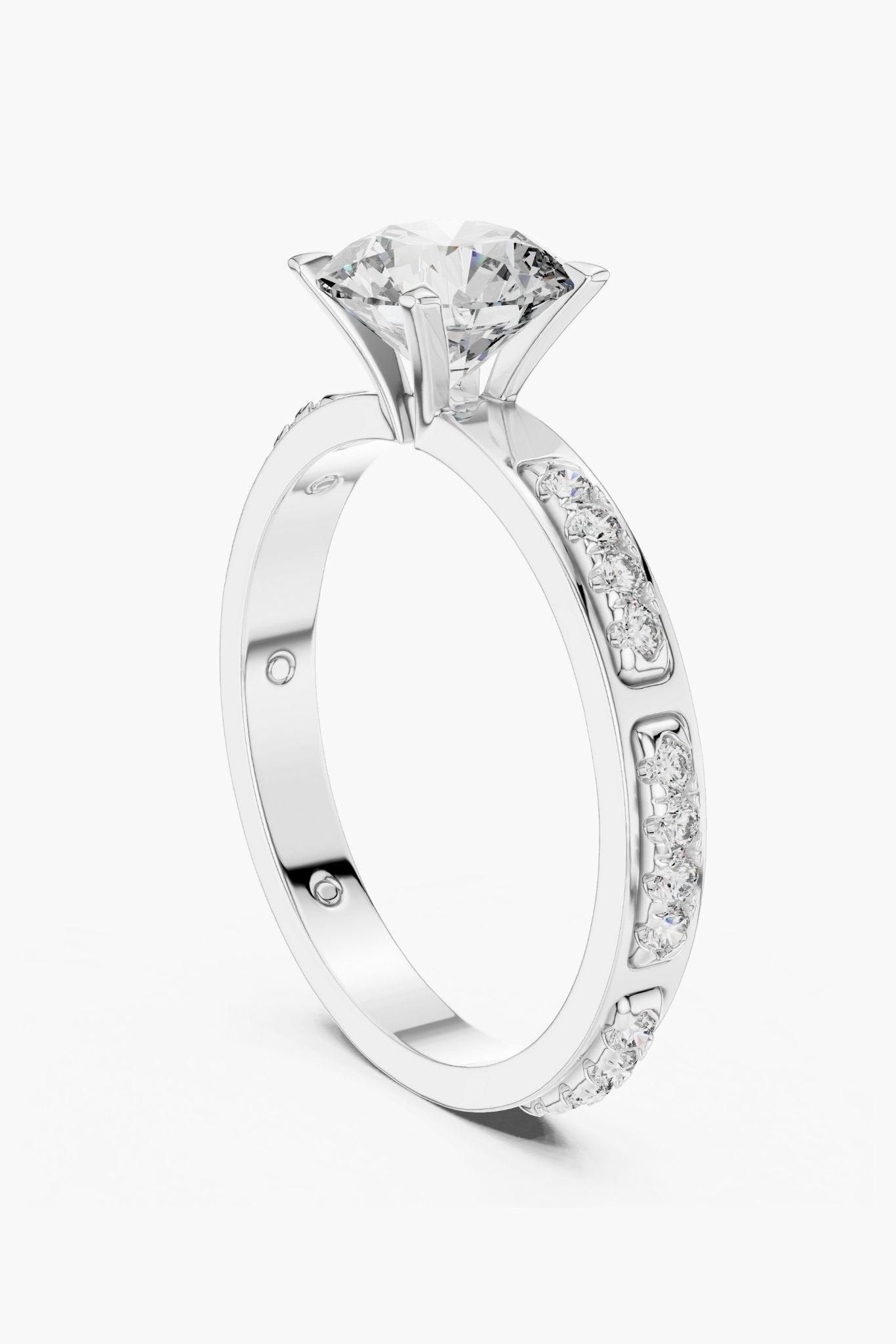 1ct Linea Spaced Solitaire Ring