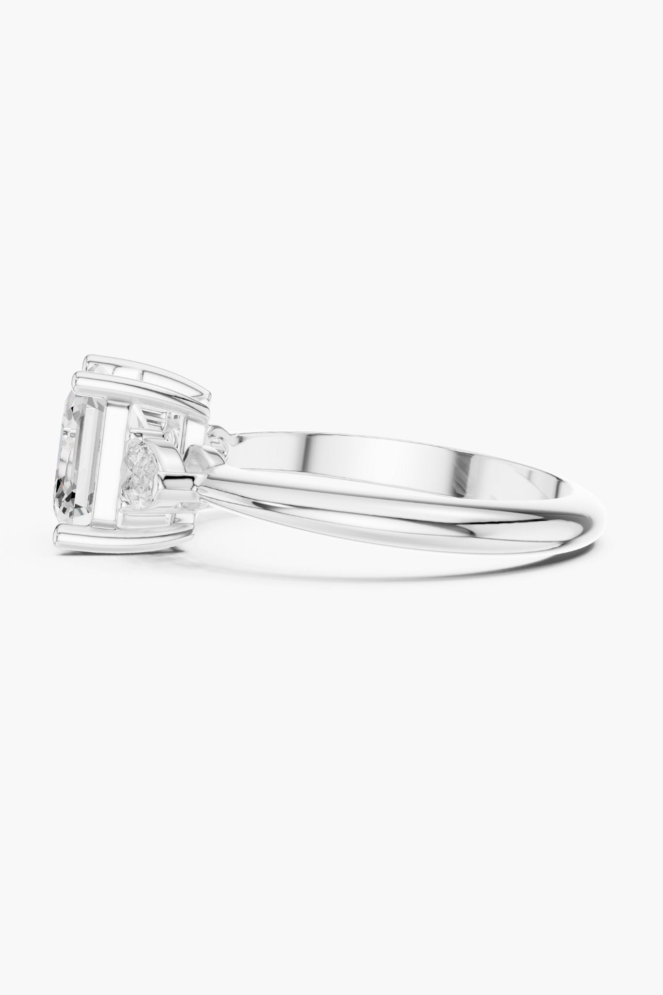 2ct Mirror Trio Ring