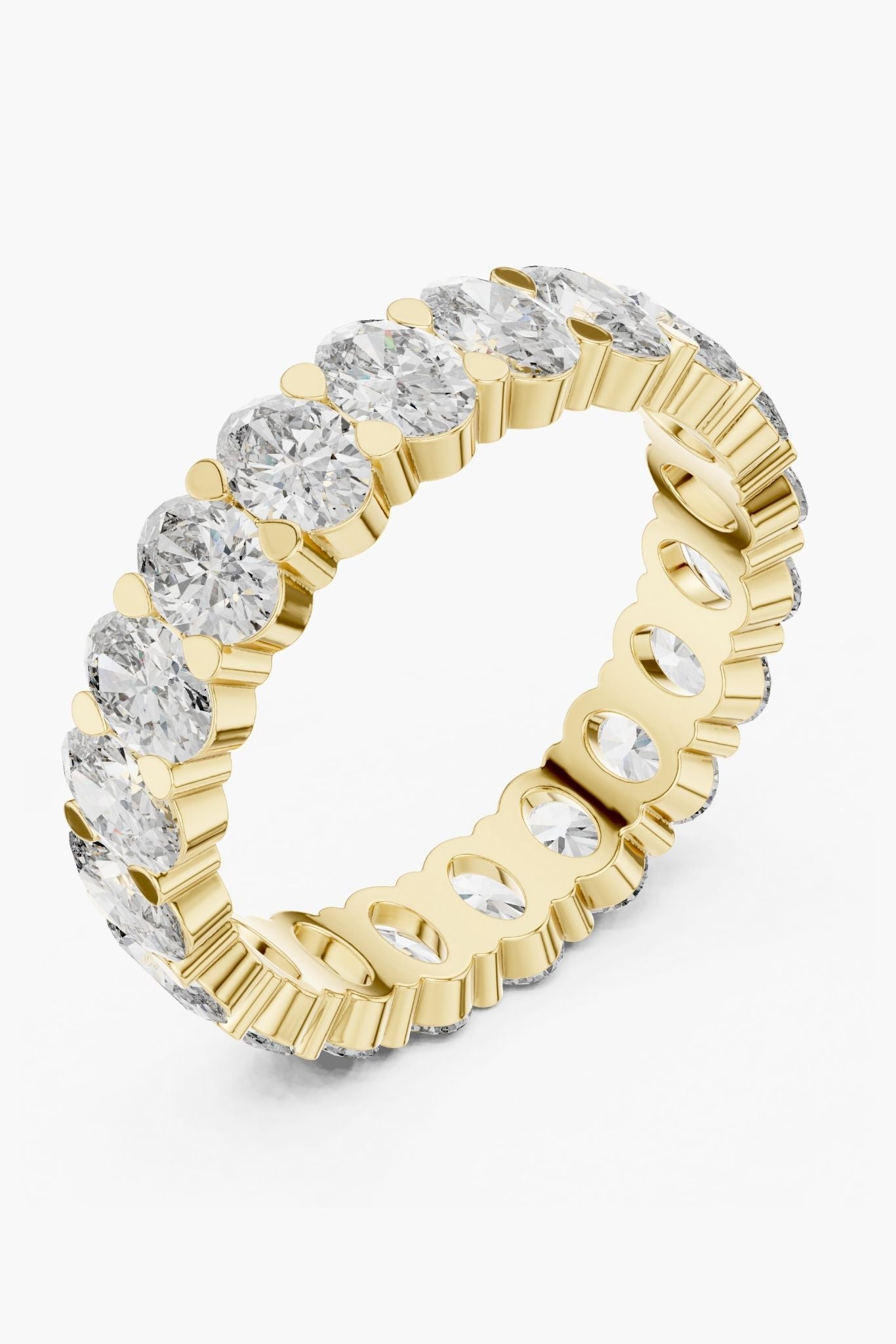 Oval Diamond Eternity Band