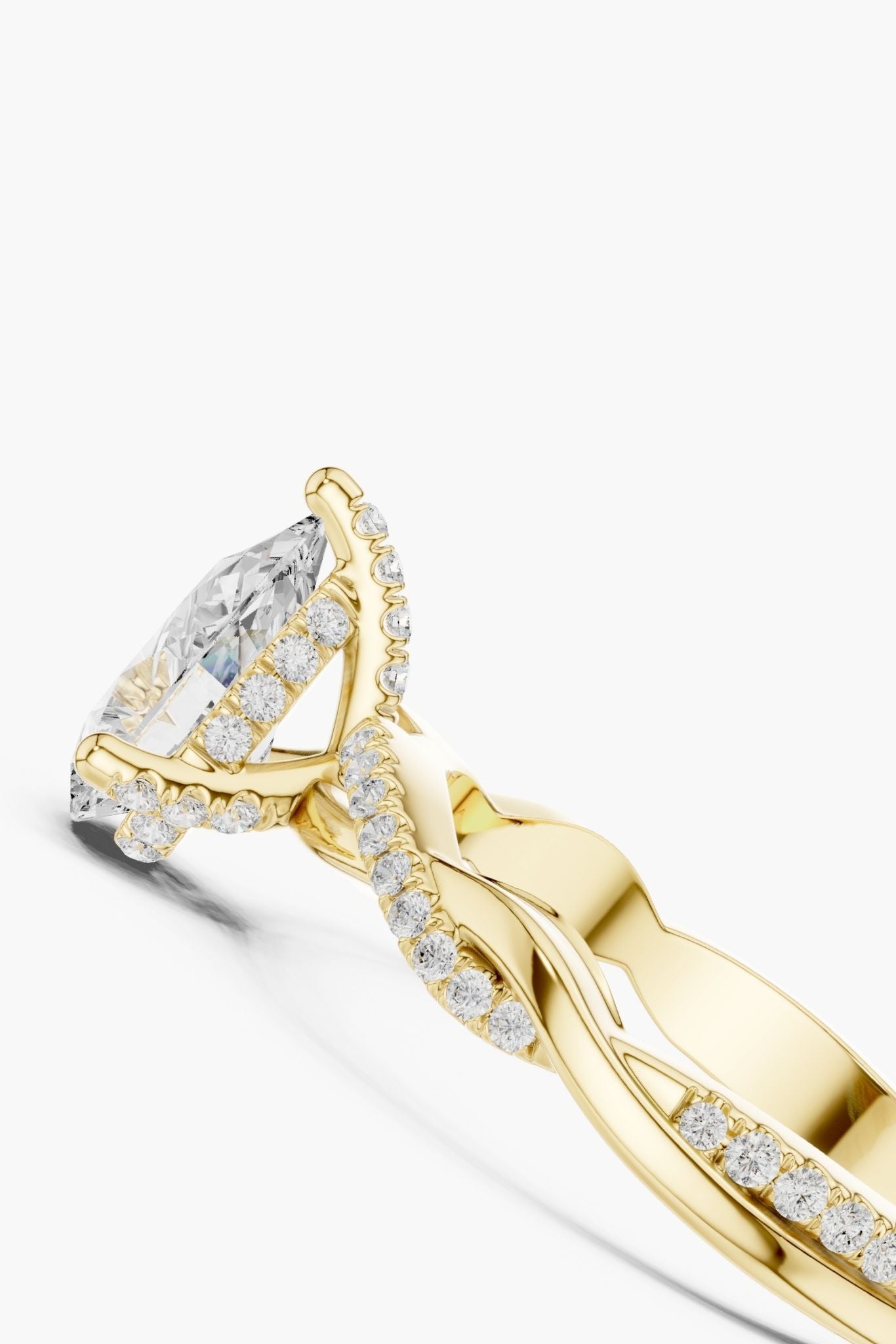 2ct Muse Pear Solitaire Ring