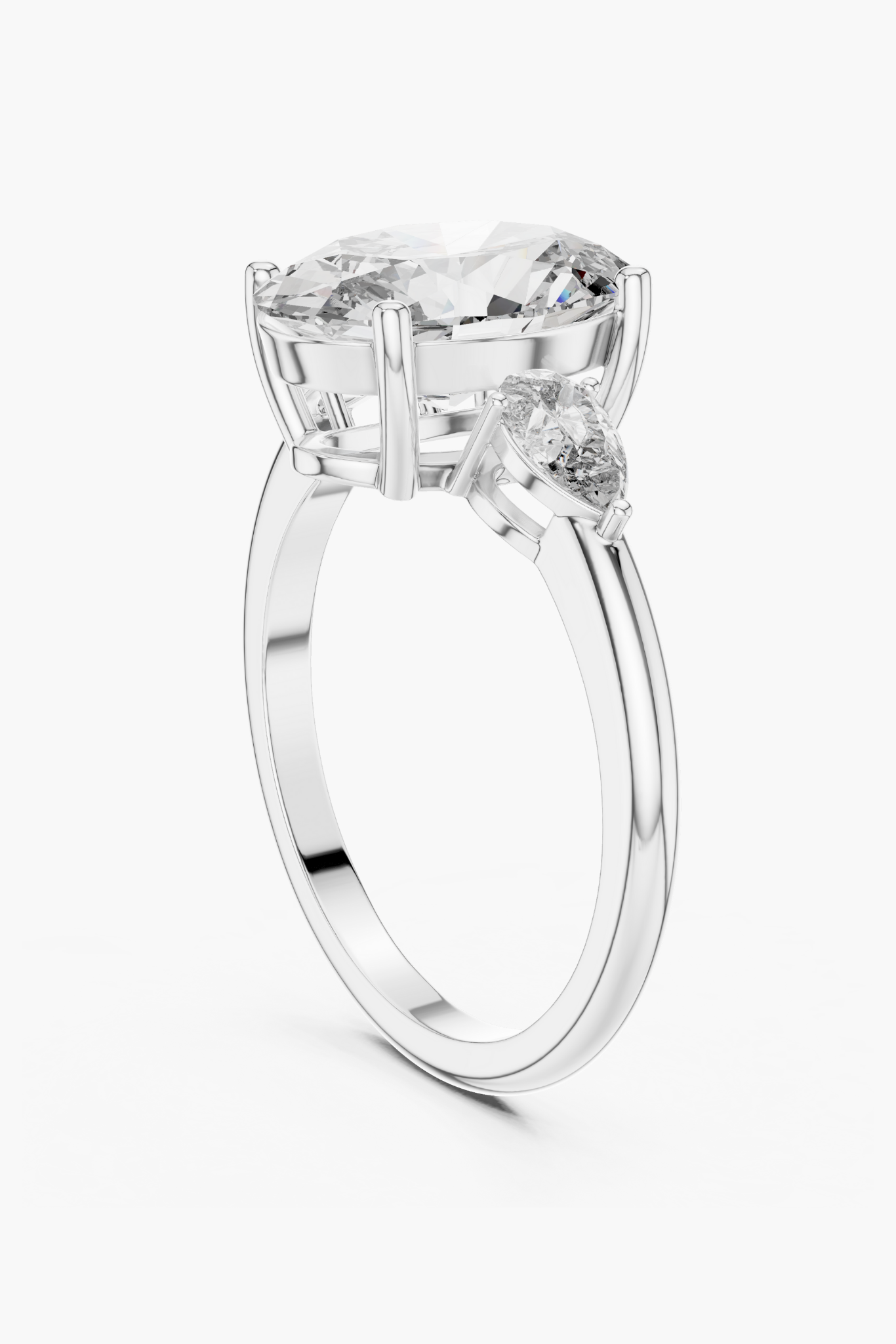 3ct Seren Oval Pear Diamond Ring
