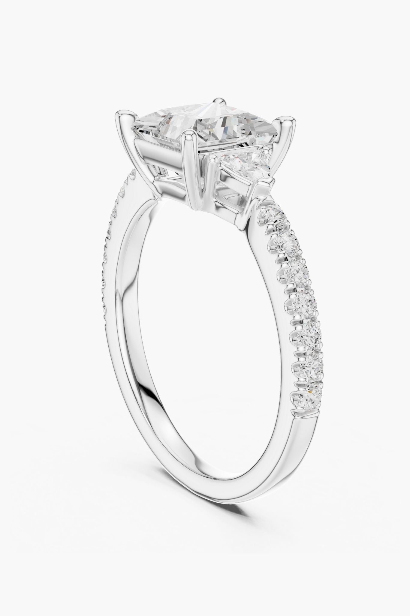 1.5ct Trinity Princess Diamond Ring