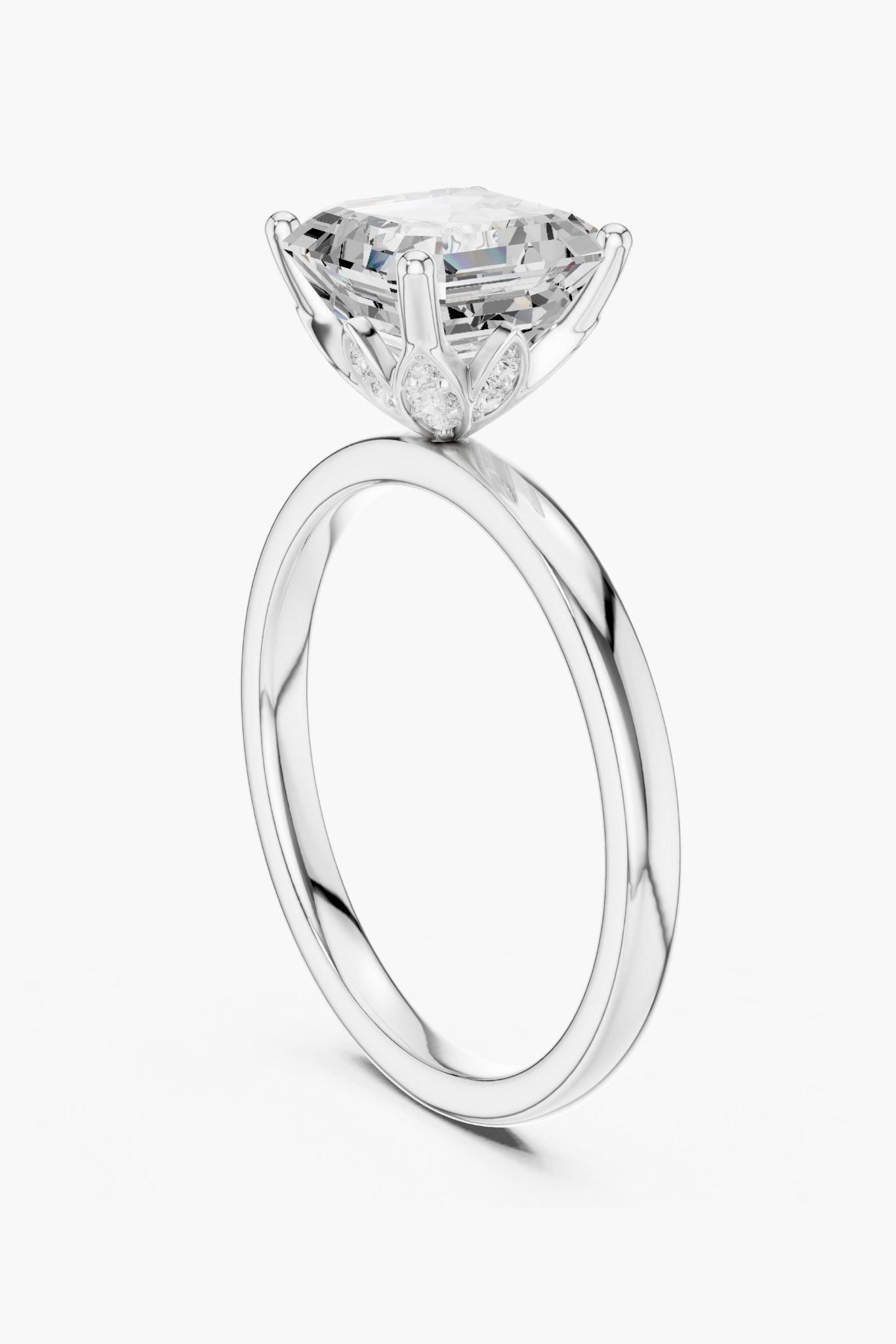 2ct Asscher Diamond Ring