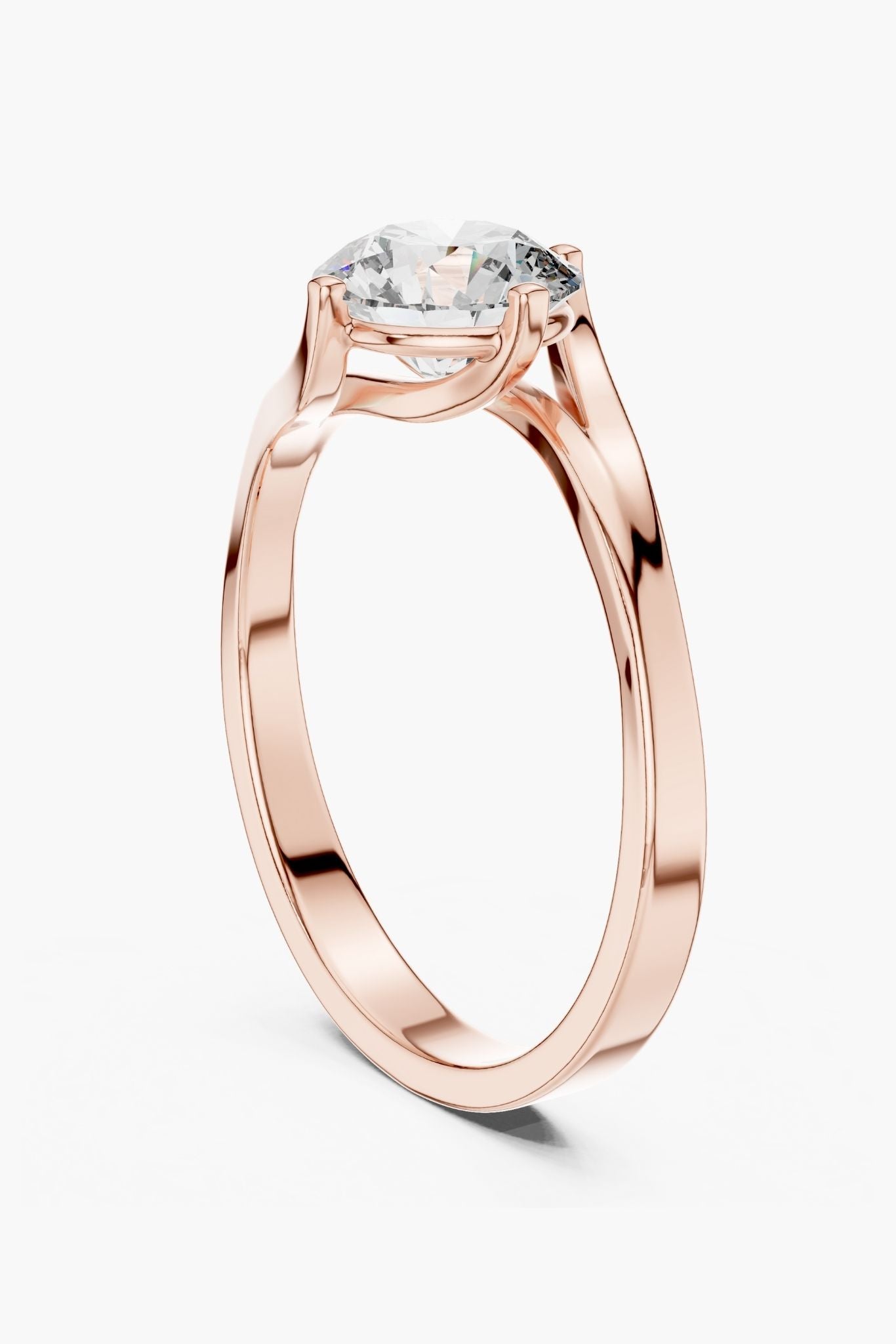 1ct Arc Solitaire Ring