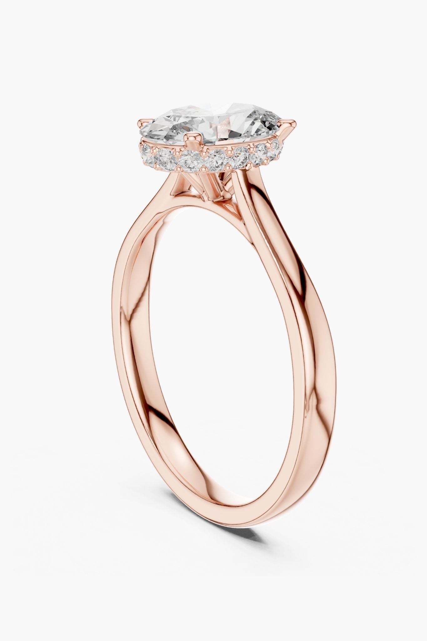 1.50ct Oval Hidden Halo Ring