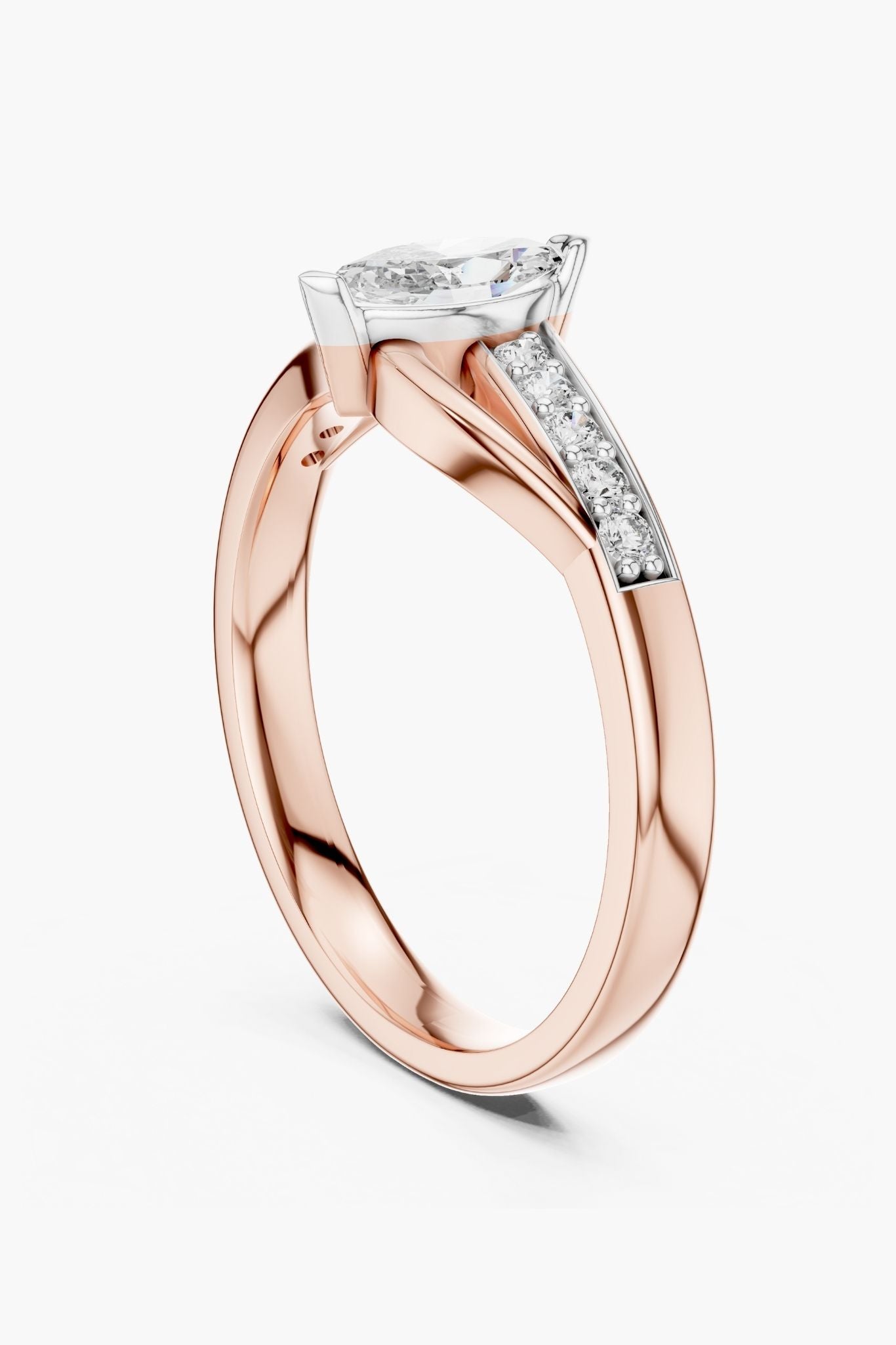 0.50 ct Twist Marquee Ring