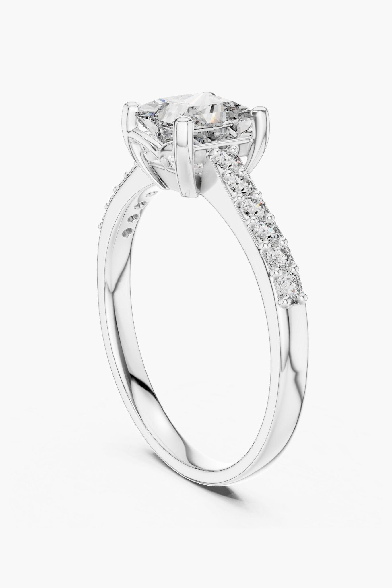 1ct Princess Solitaire Ring