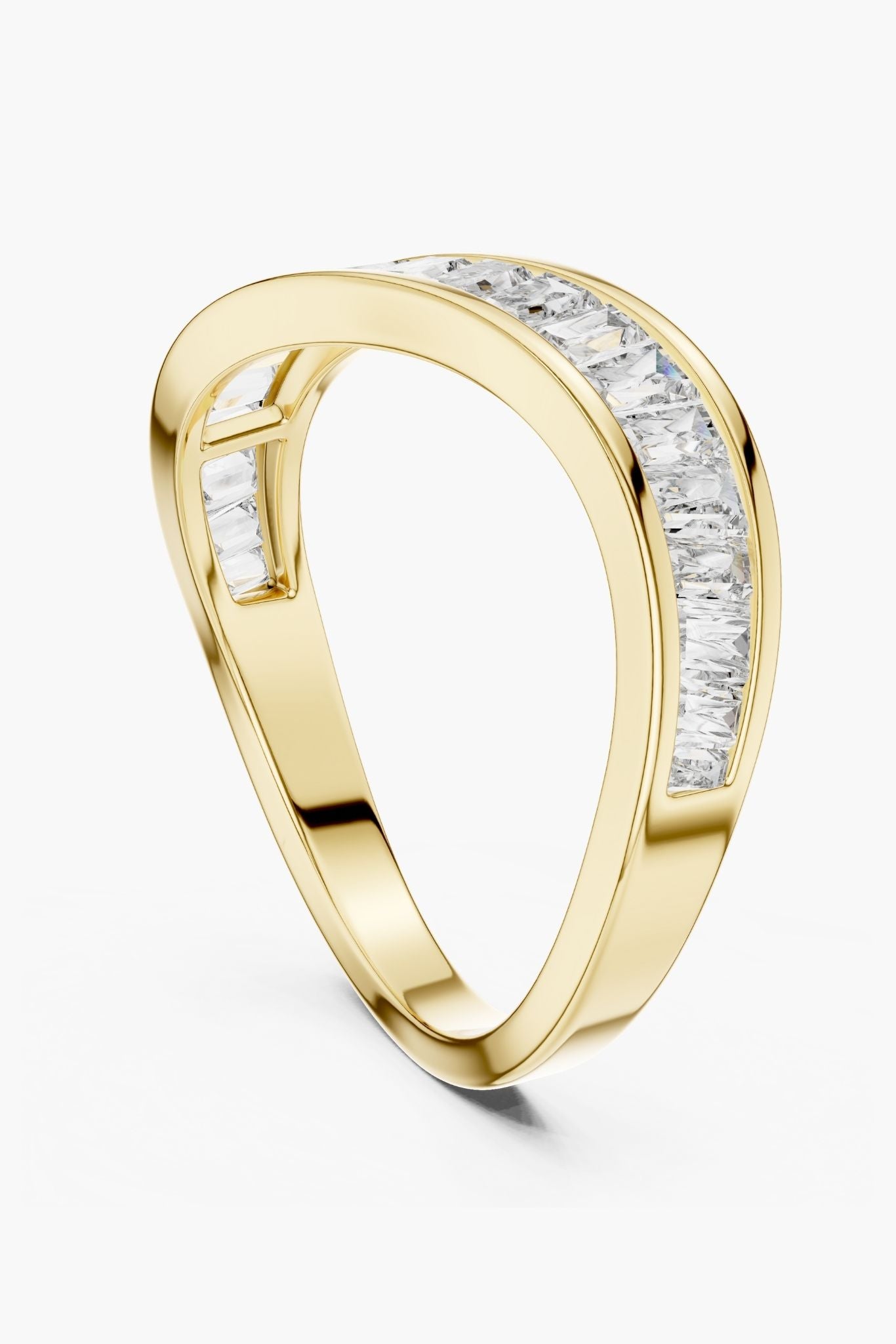 Wave Emerald Eternity Band