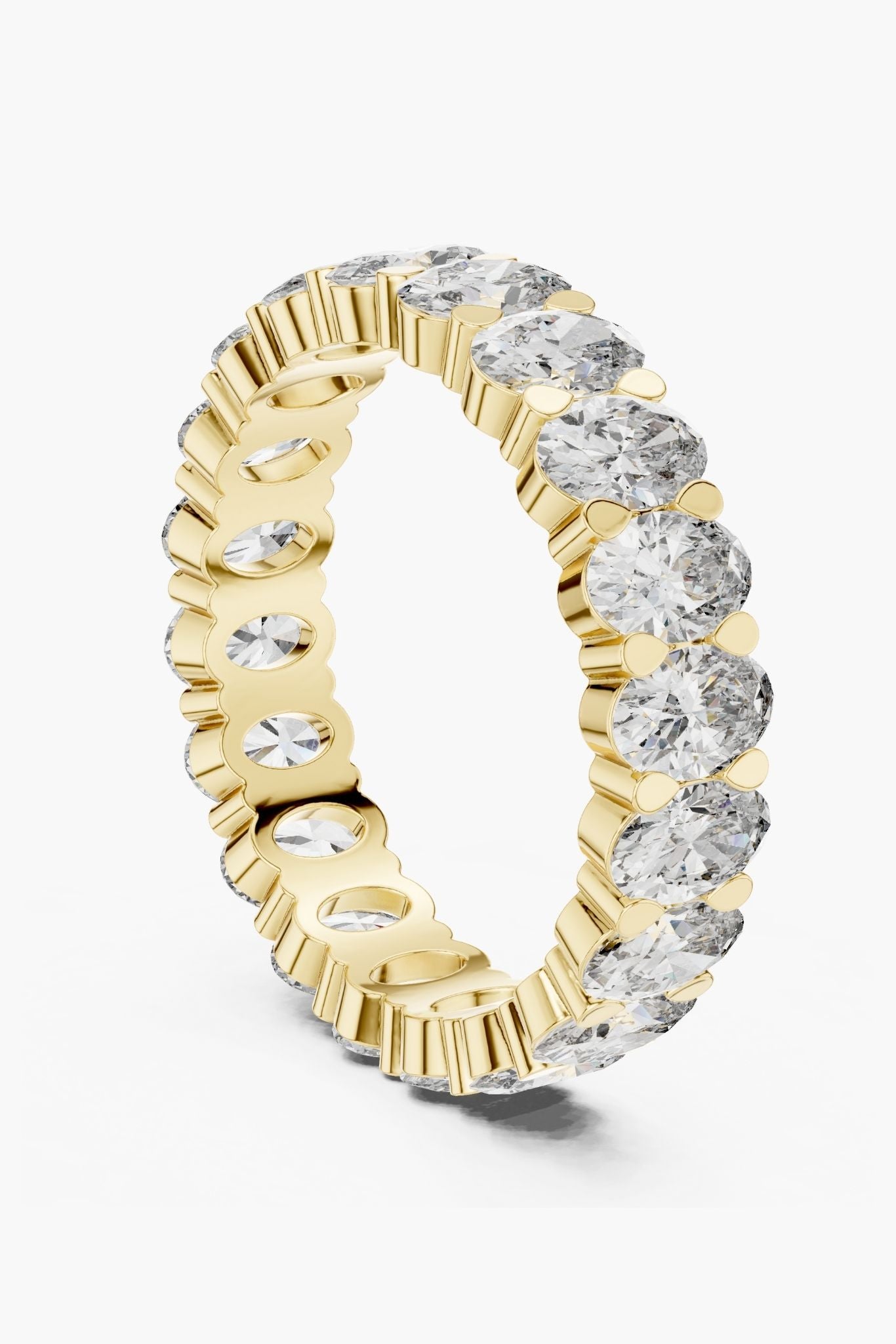 Oval Diamond Eternity Band