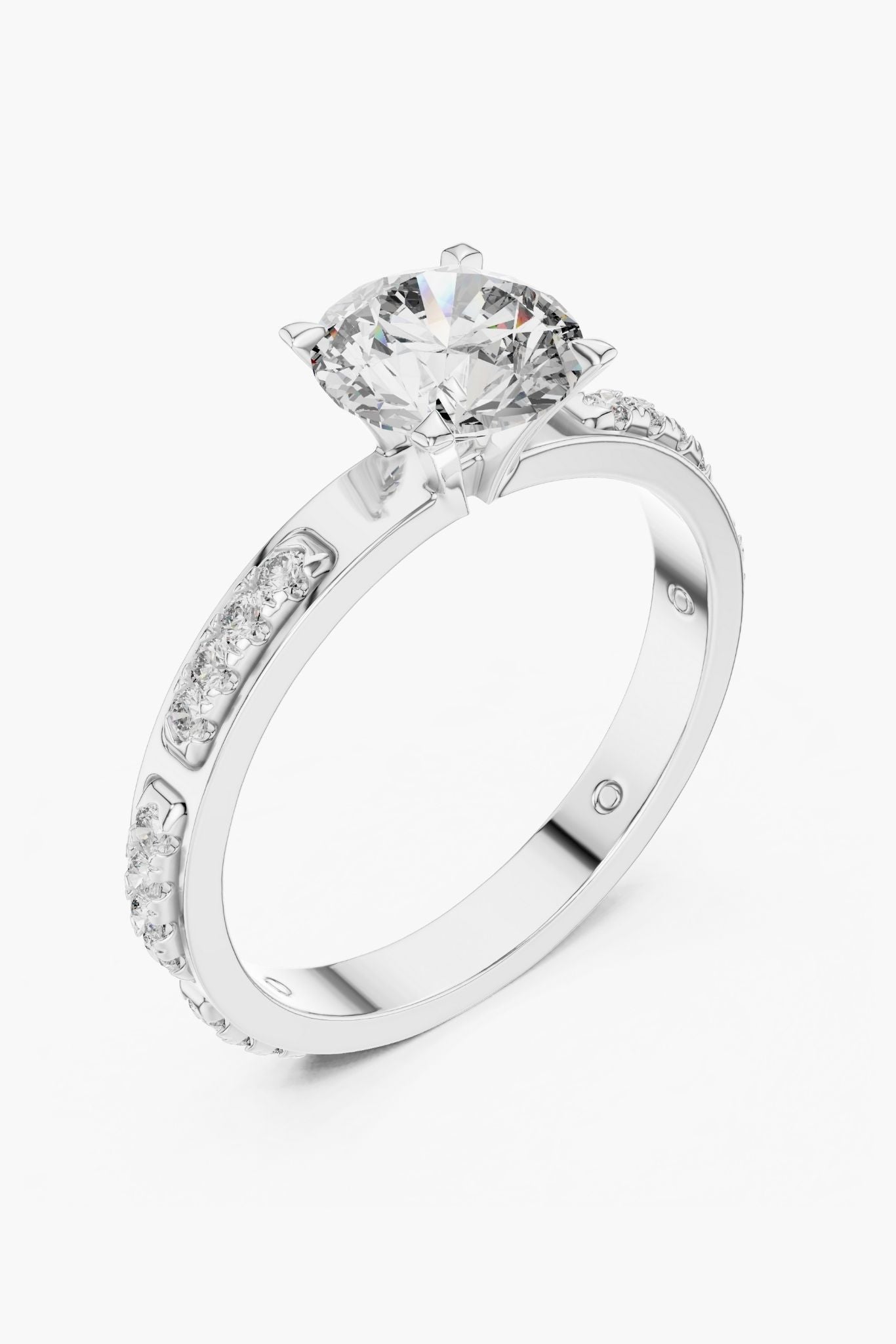 1ct Linea Spaced Solitaire Ring