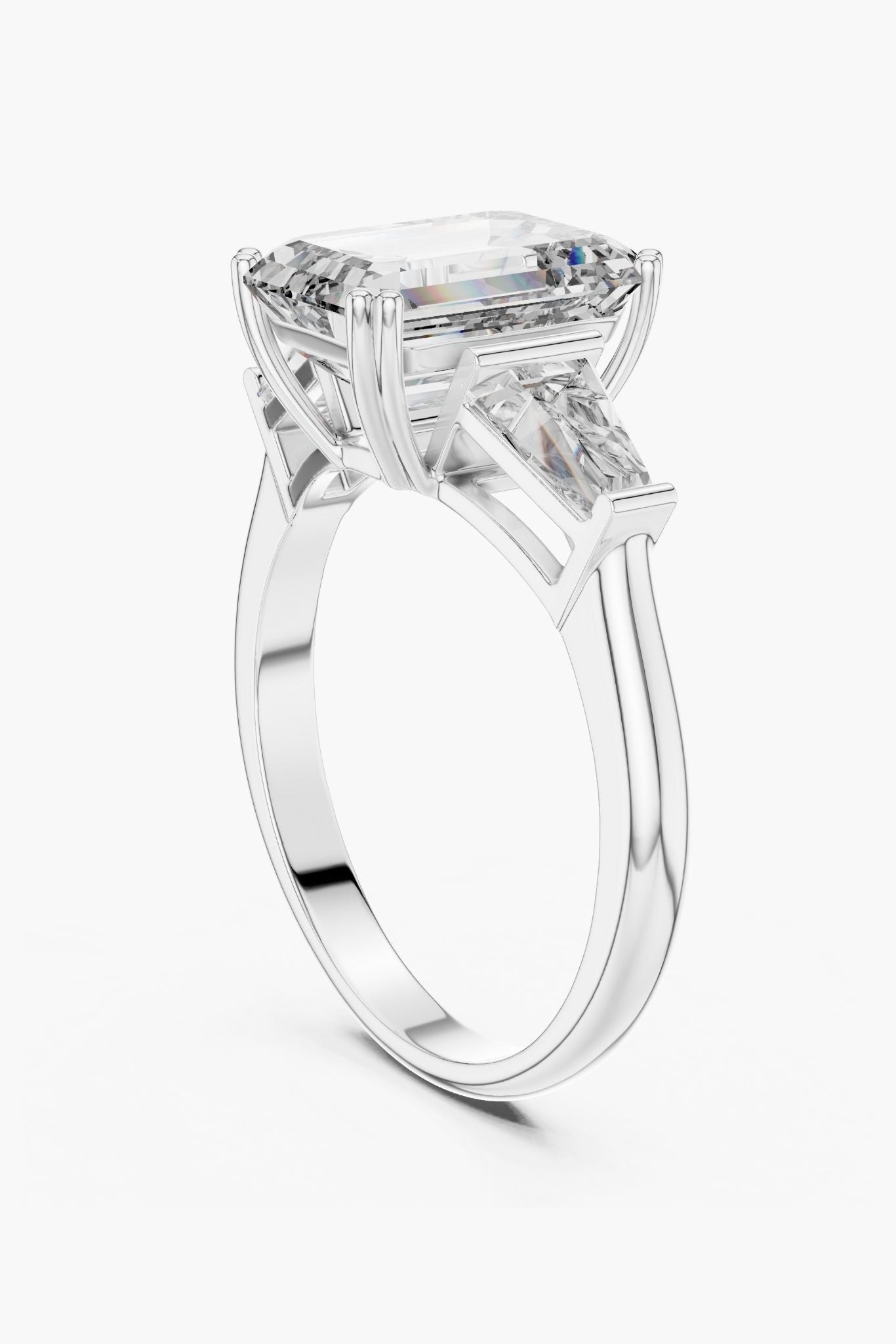 2.5ct Classic Emerald with Tapered Baguettes
