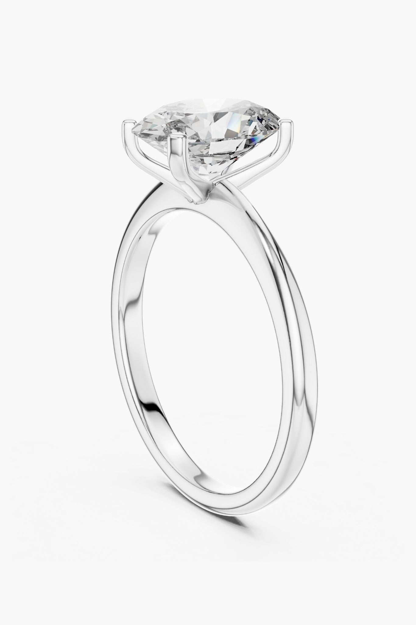 2.5 ct Classic Oval Solitaire Ring