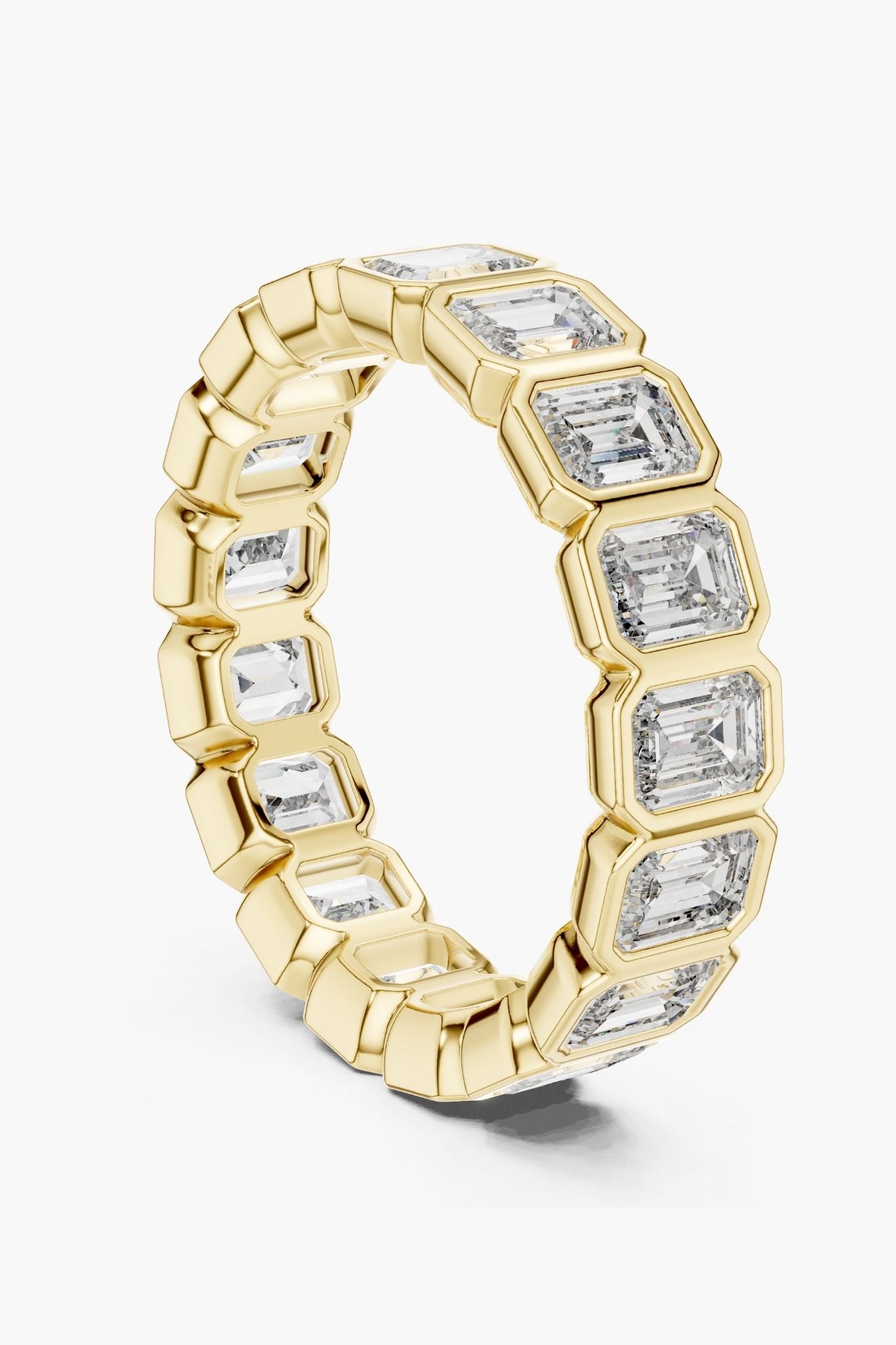 Bezel Emerald Eternity Ring