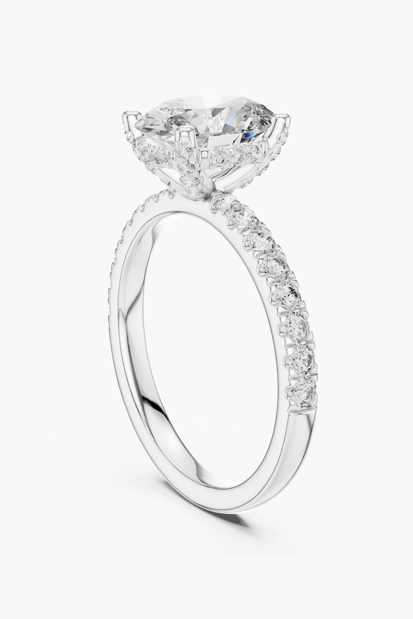 2 ct Oval Engagement Ring