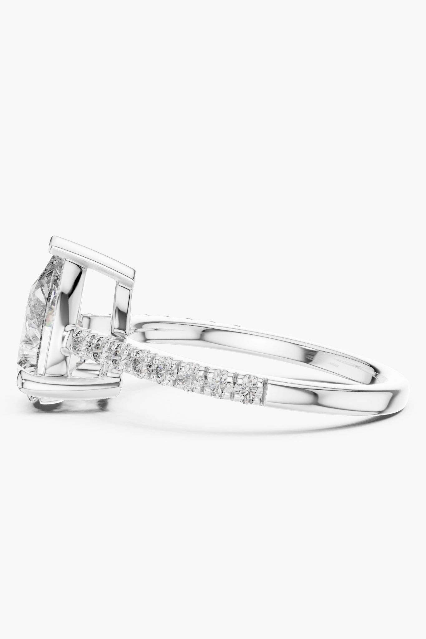 2ct Pear Solitaire Ring