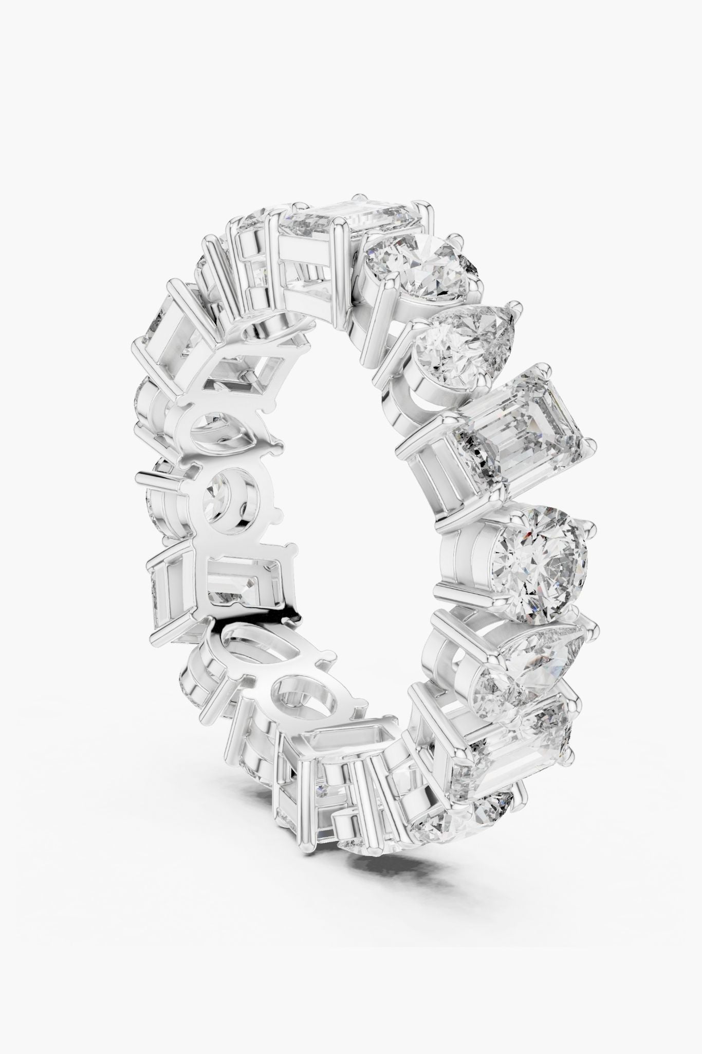 Mixed Shape Eternity Band