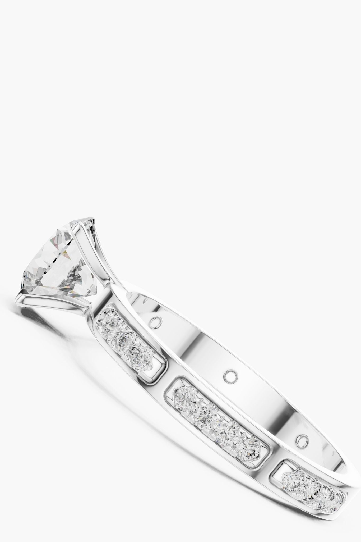 1ct Linea Spaced Solitaire Ring