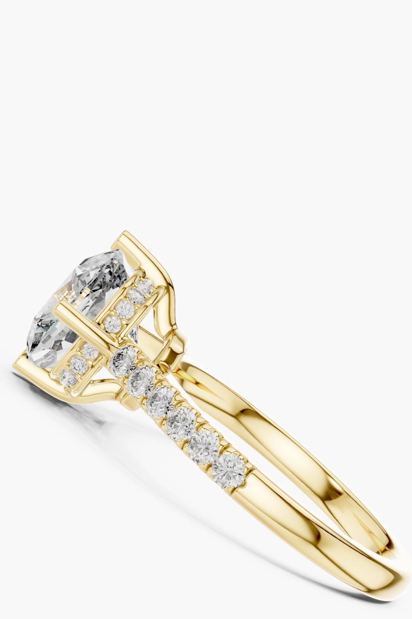 3.5ct Orbit Cushion Halo Ring