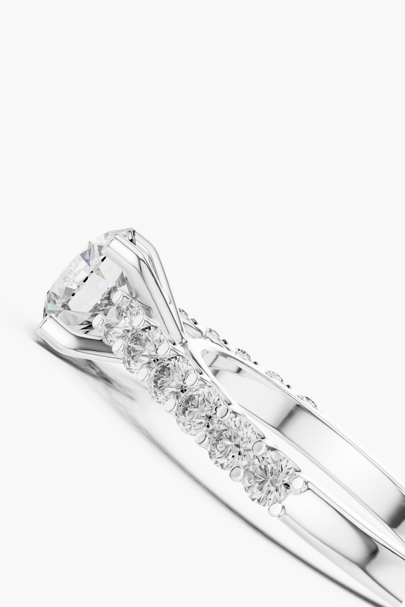 1ct Round Diamond Band Ring