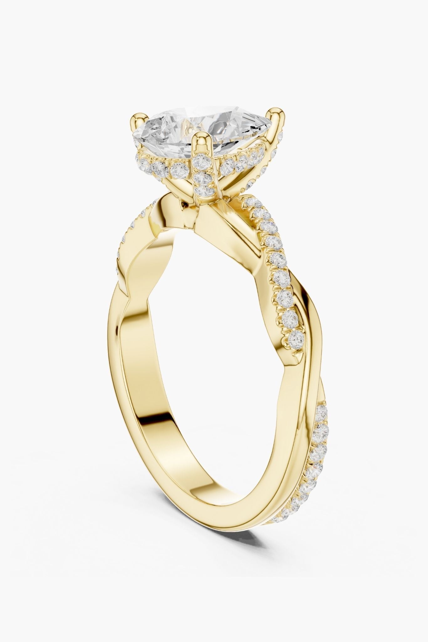 2ct Muse Pear Solitaire Ring