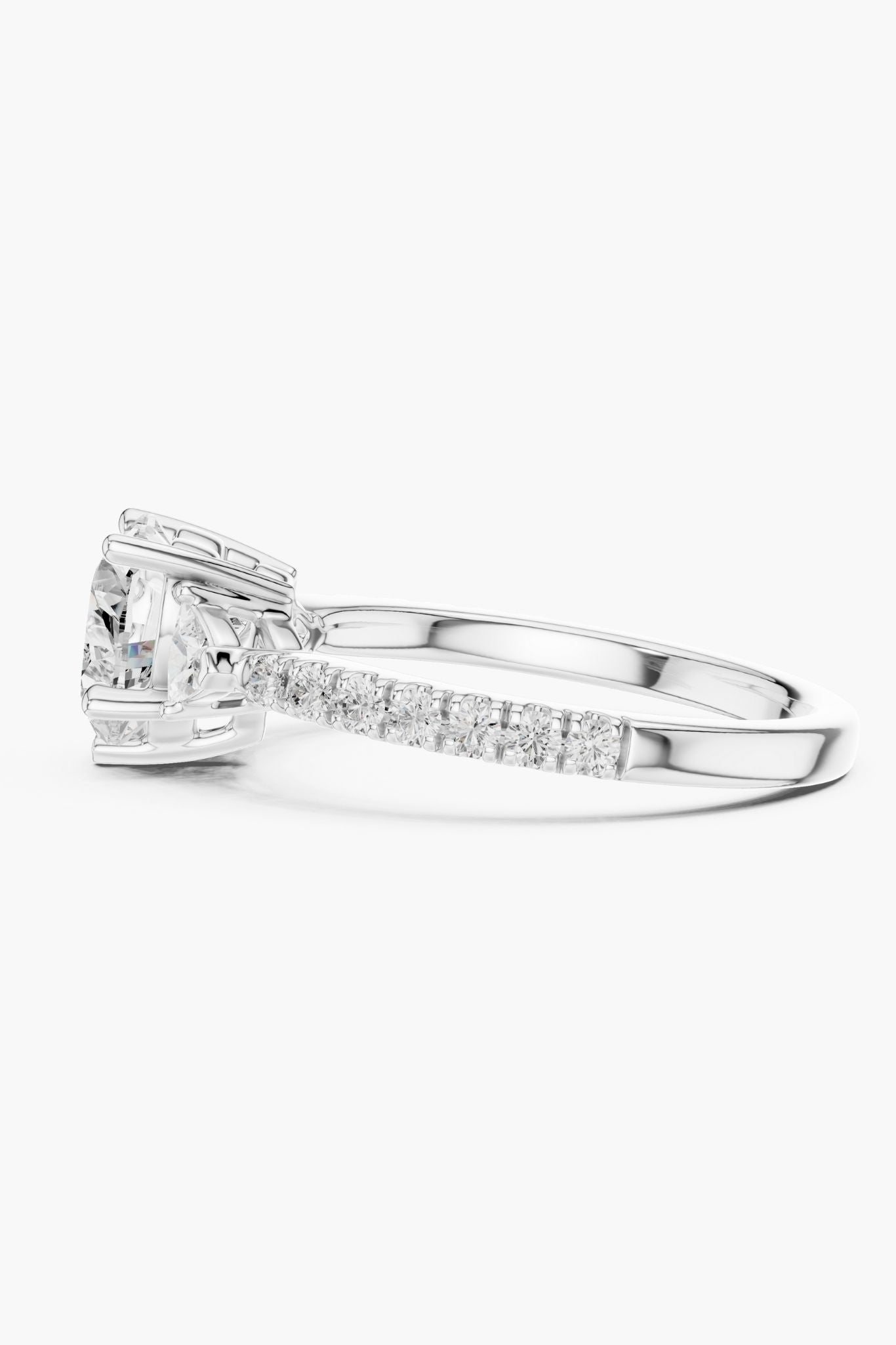 1.5ct Trinity Heart Diamond Ring
