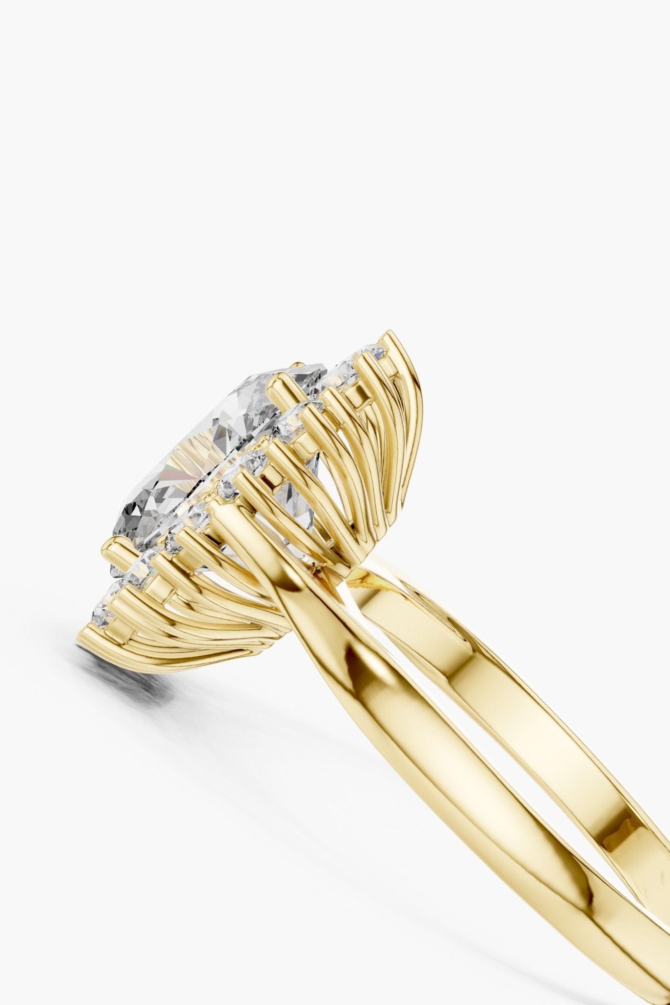 2.5ct Oval Bel Fiore Diamond Ring