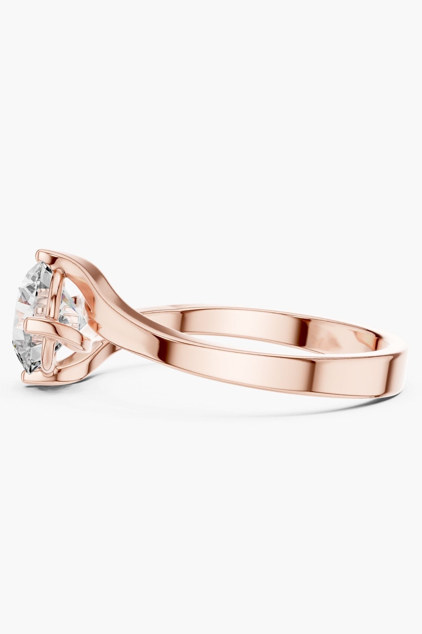 1ct Arc Solitaire Ring