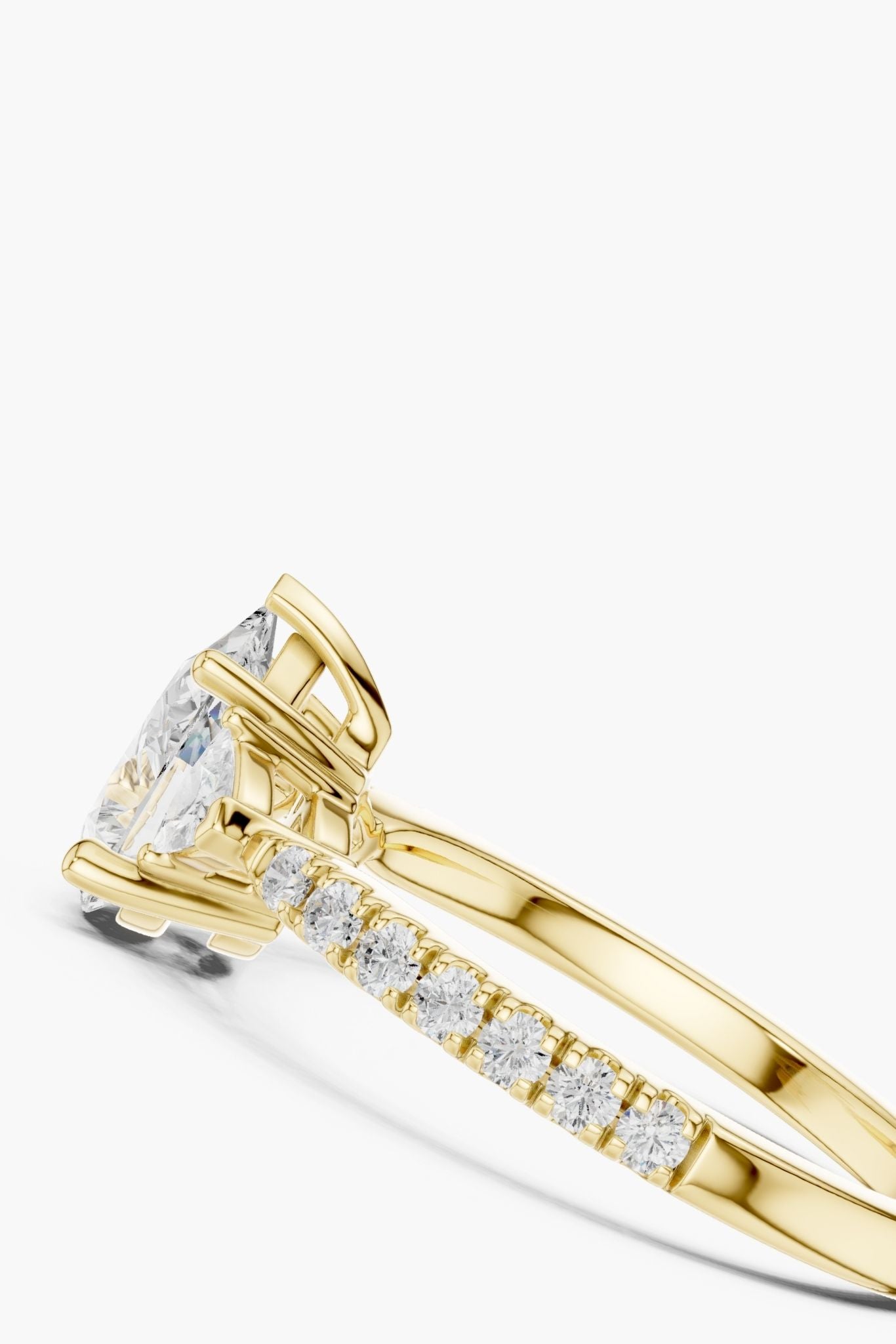 1.5ct Trinity Pear Diamond Ring