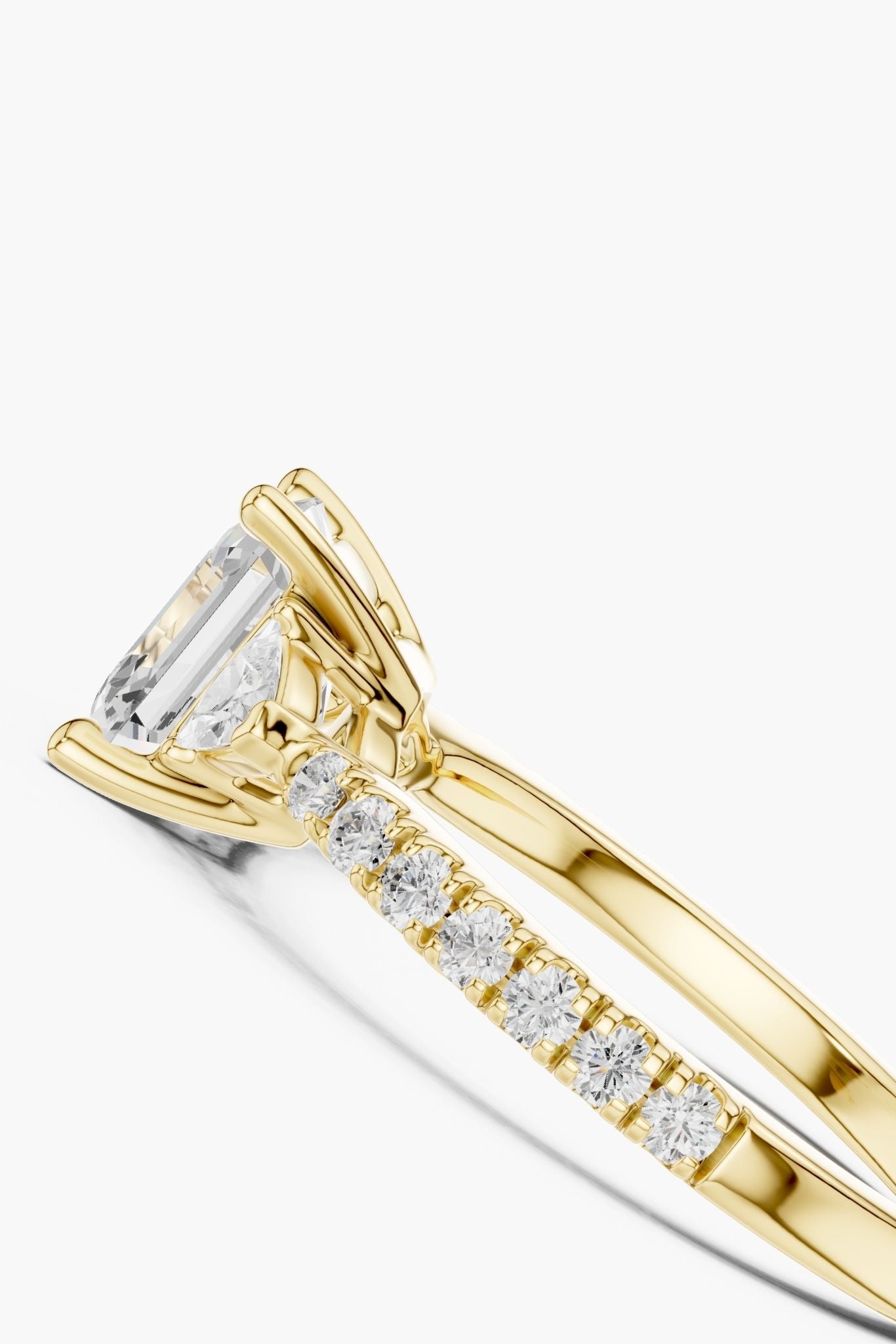 1.5ct Trinity Asscher Diamond Ring