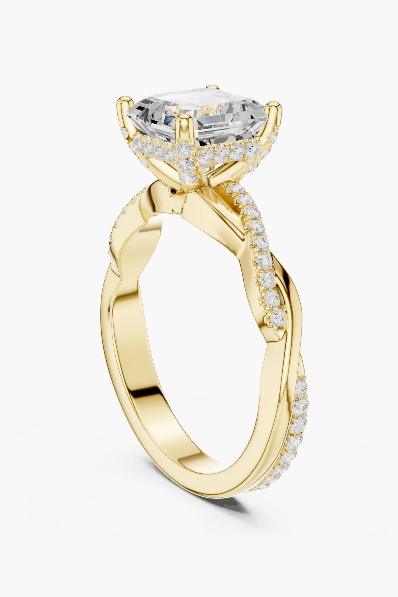 2ct Prism Asscher Solitaire Ring