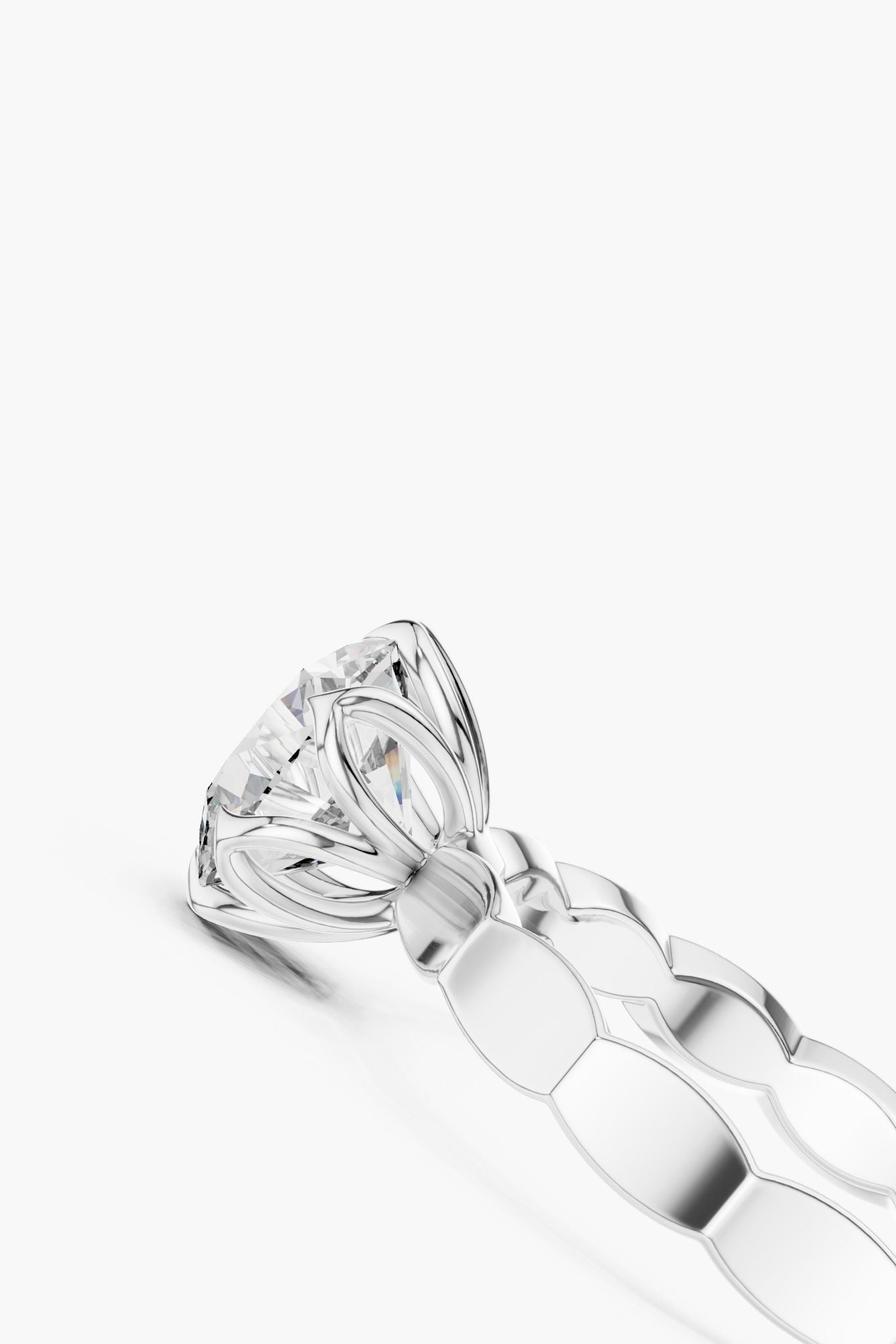 1ct Sculpted Solitaire Ring