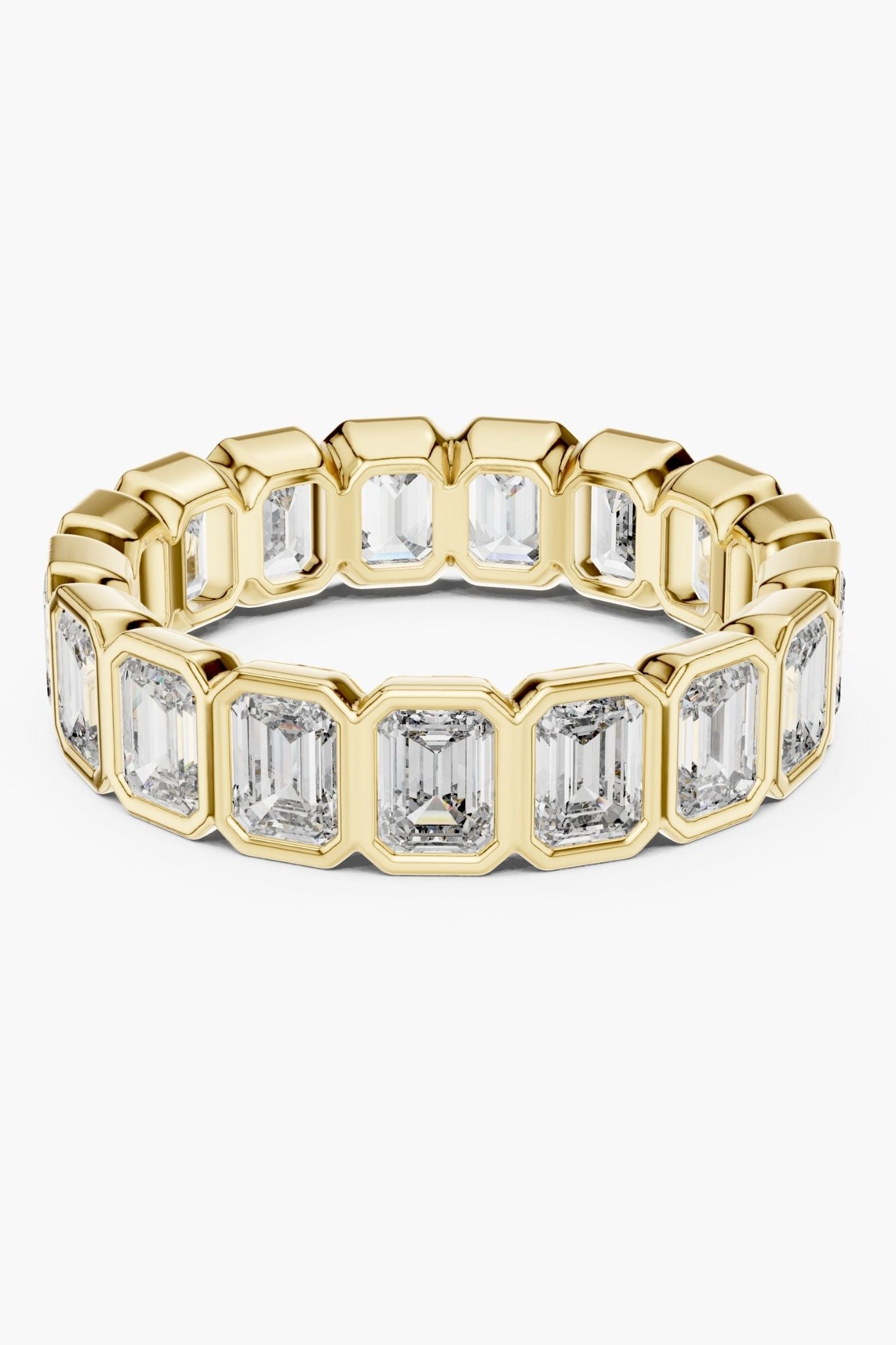 Bezel Emerald Eternity Ring