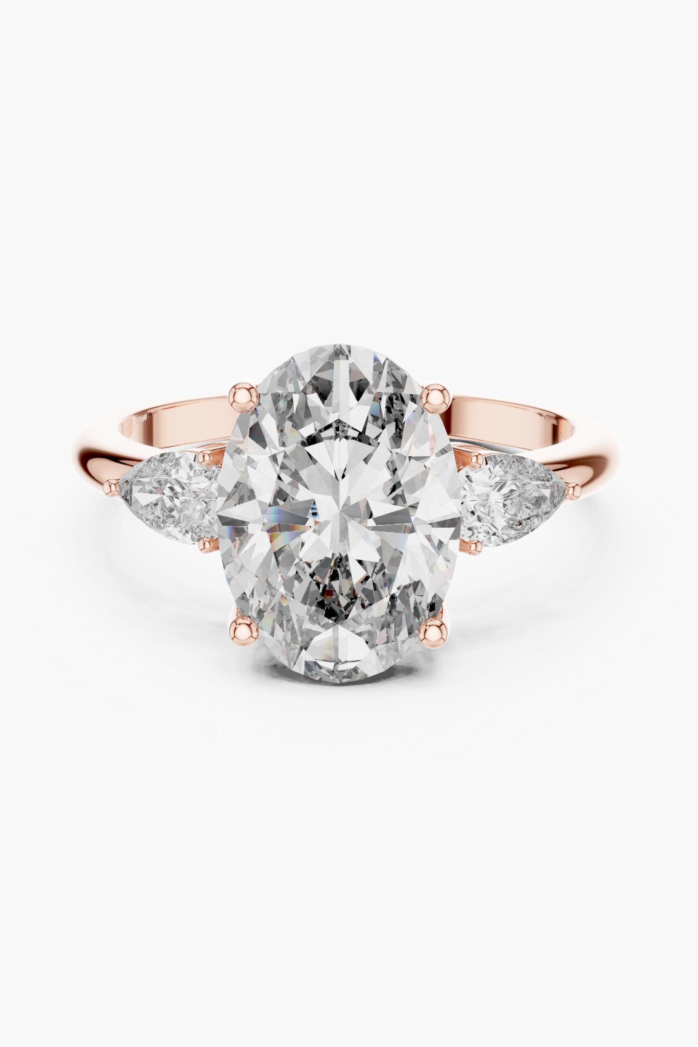 3ct Seren Oval Pear Diamond Ring