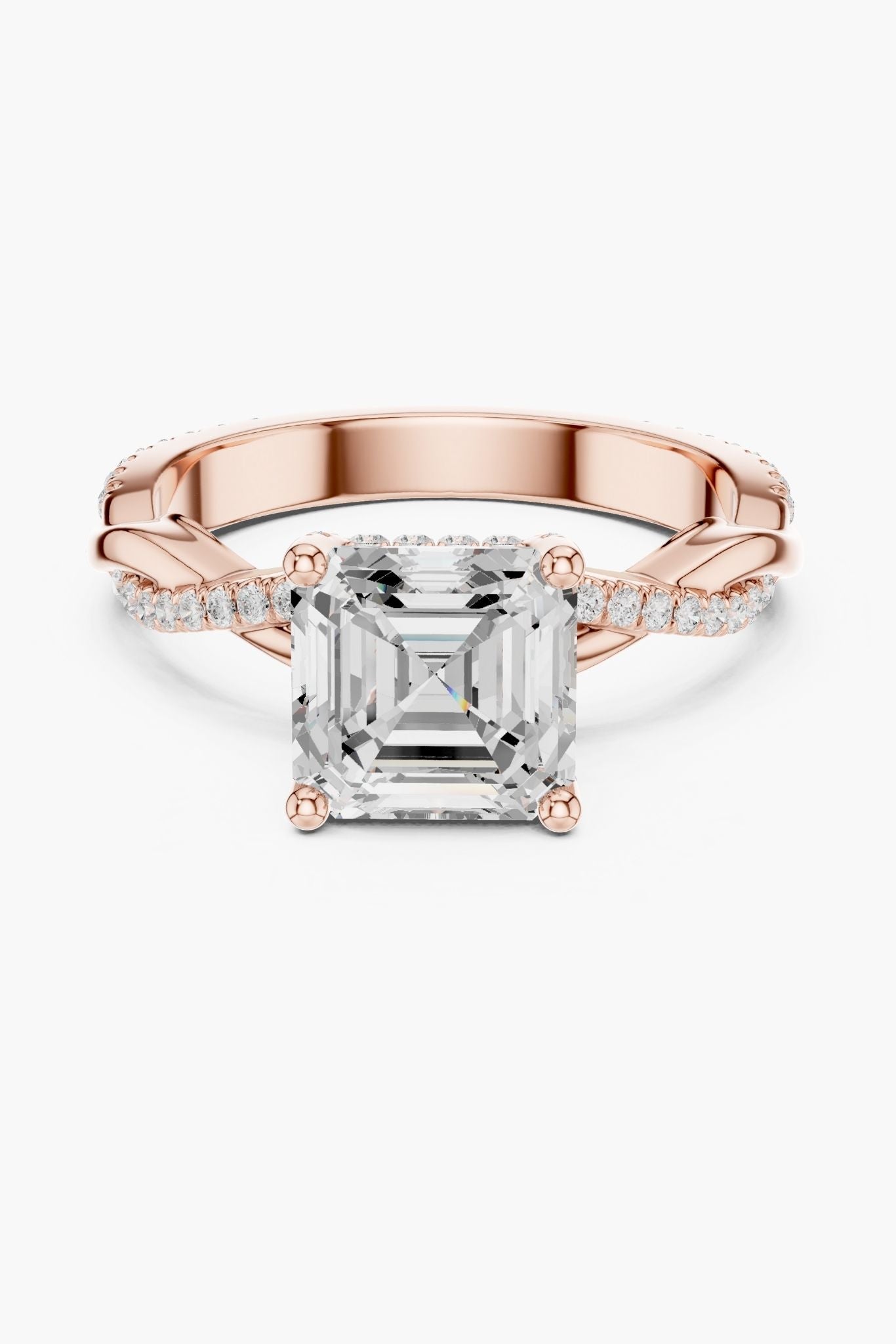 2ct Prism Asscher Solitaire Ring