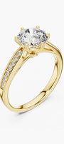 1ct Channel Band Solitaire Ring