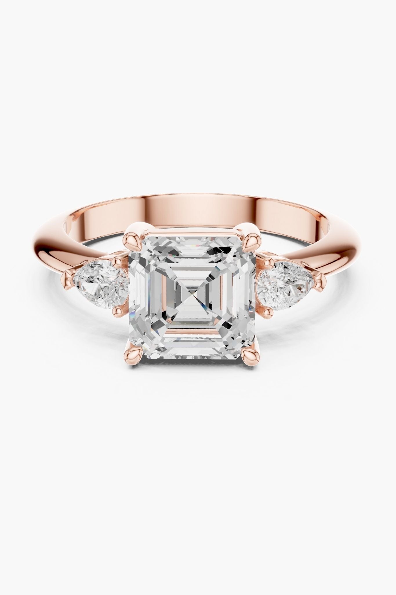 2ct Mirror Trio Ring