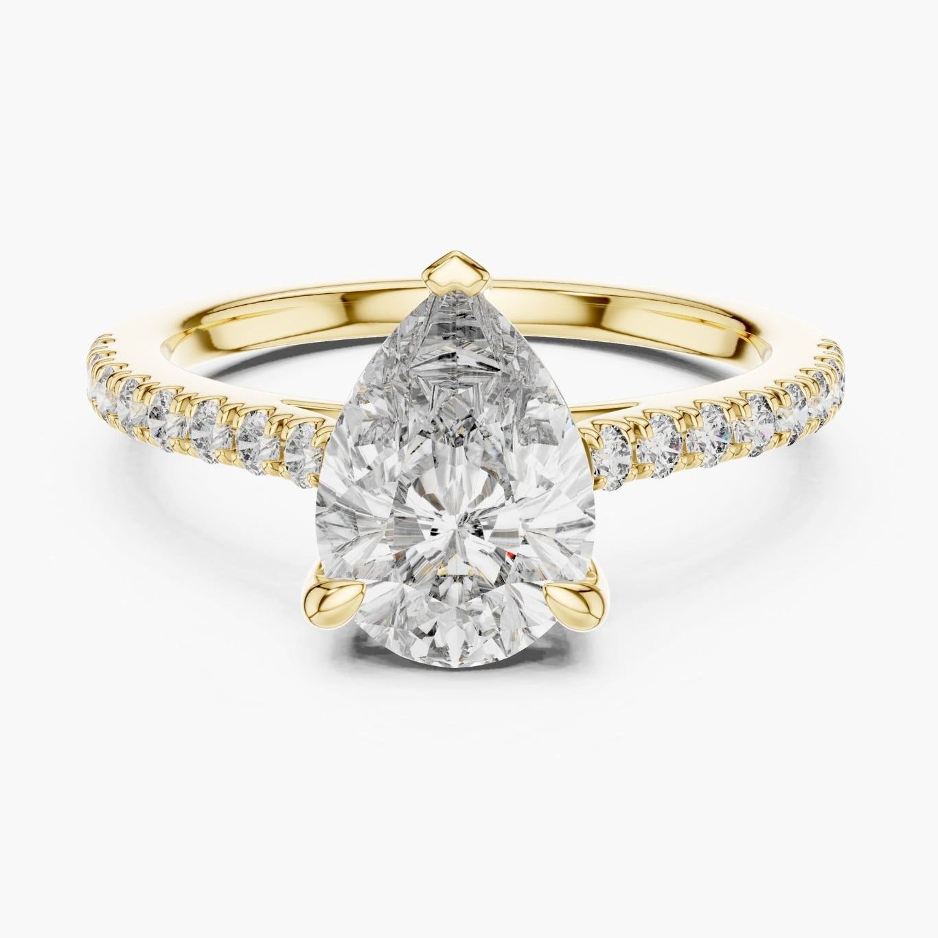 2ct Pear Solitaire Ring