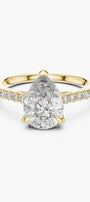 2ct Pear Solitaire Ring