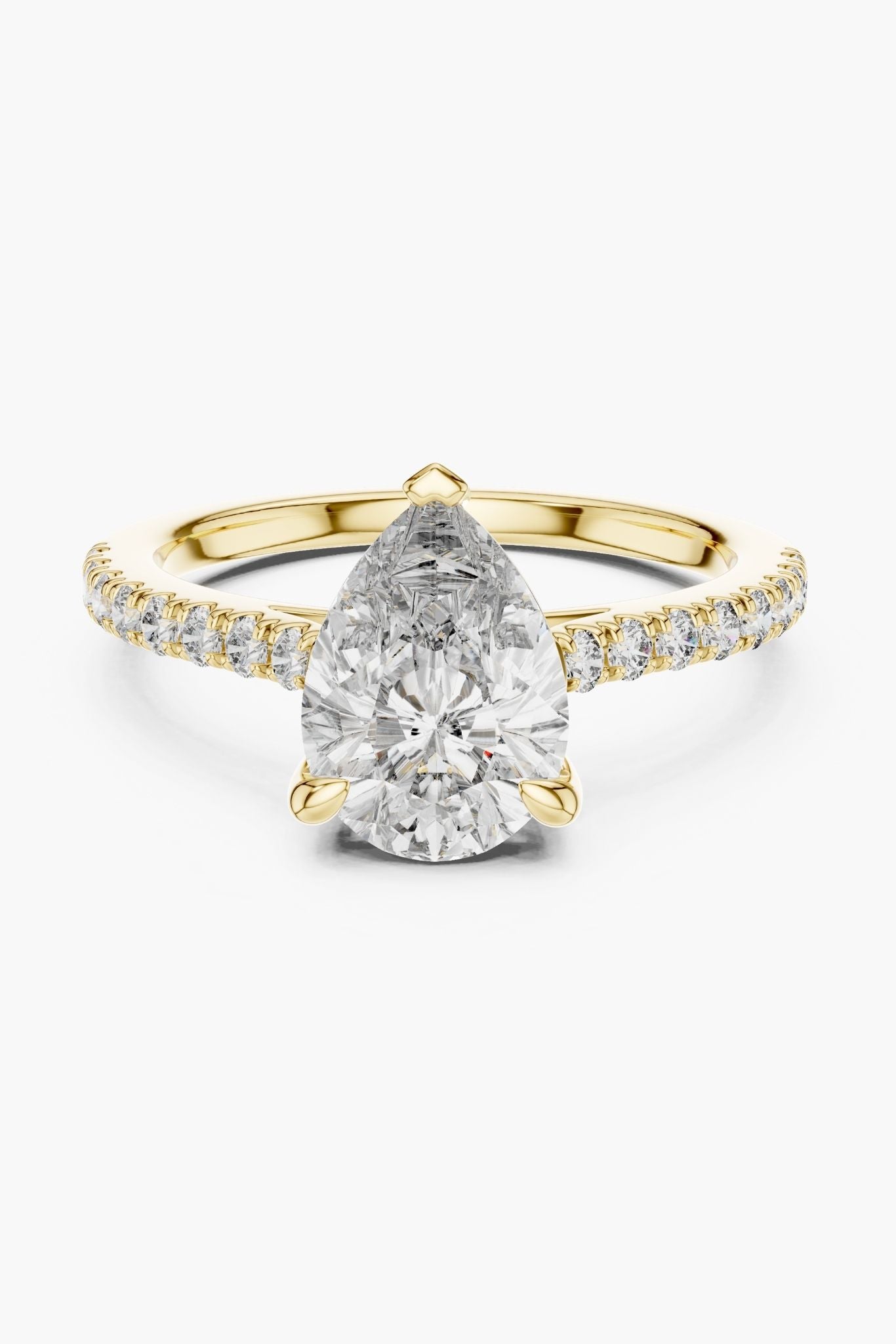 2ct Pear Solitaire Ring