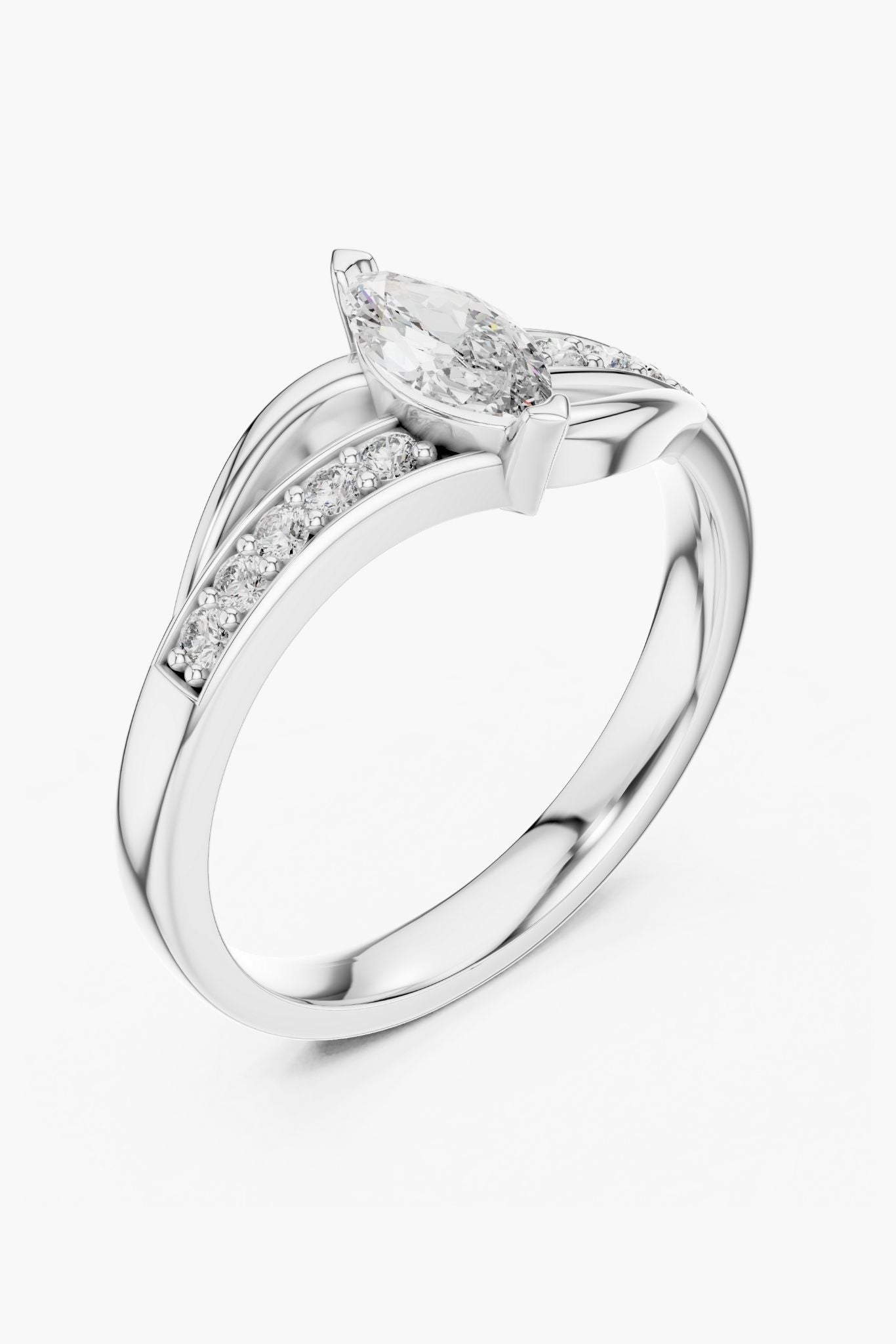 0.50 ct Twist Marquee Ring