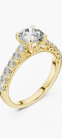 1ct Round Diamond Band Ring