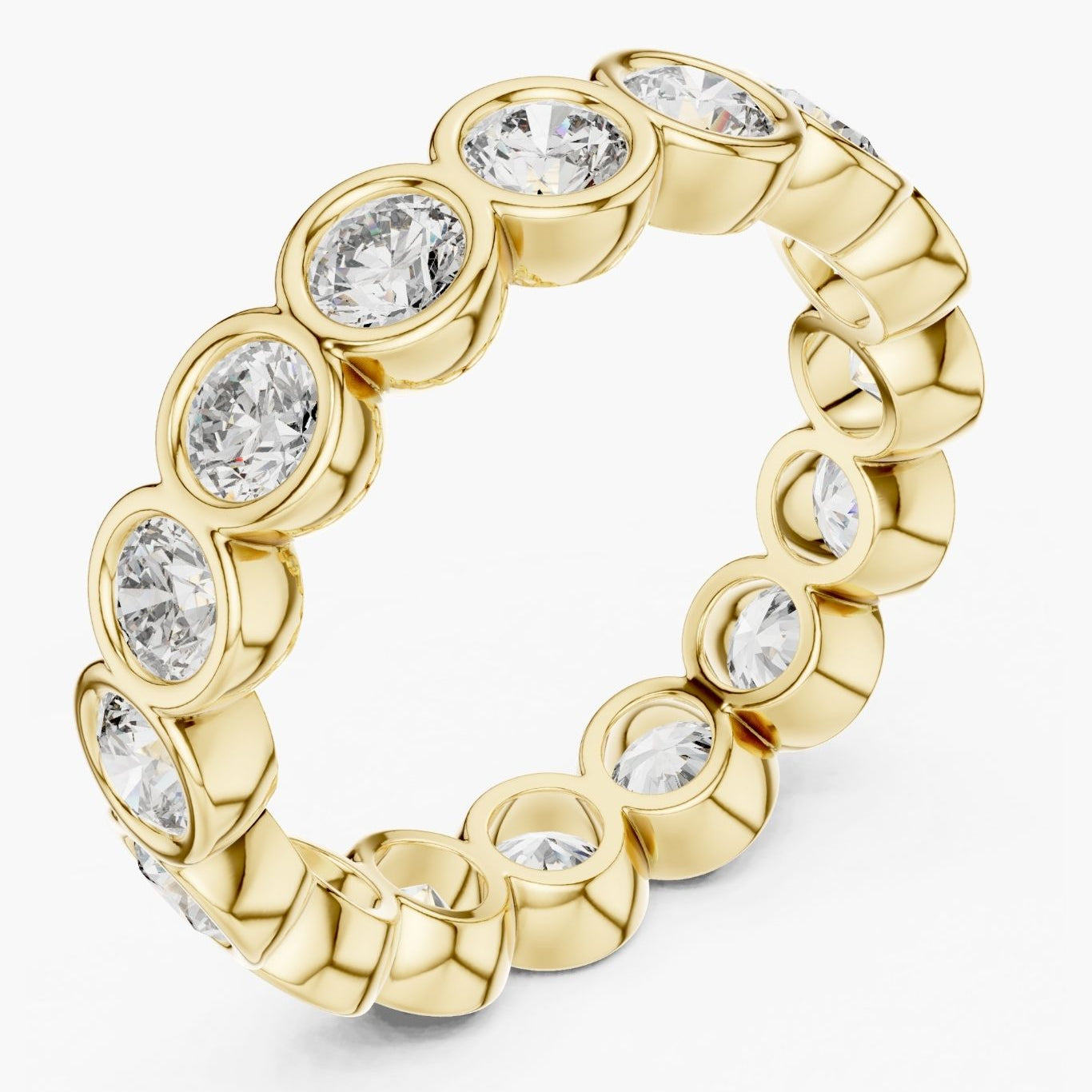 Bezel Diamond Eternity Band