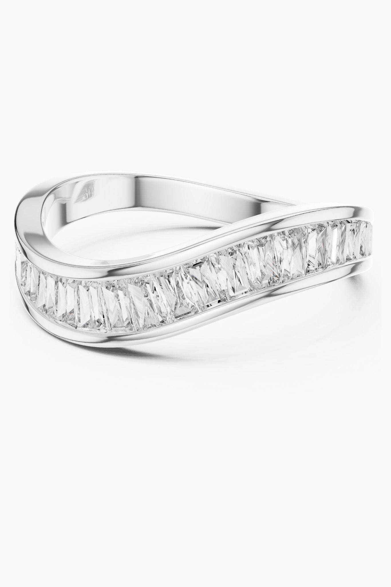 Wave Emerald Eternity Band
