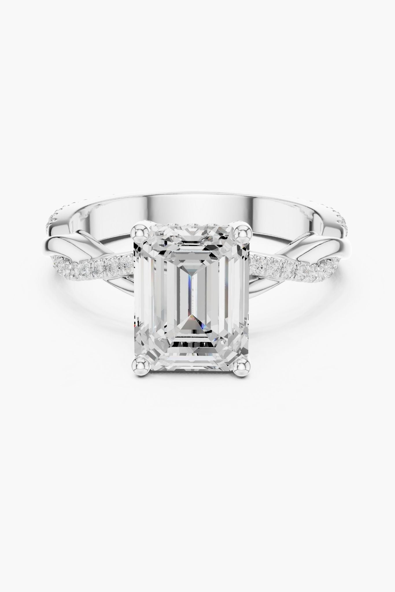 2ct Emerald Solitaire Ring
