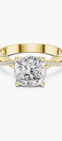 2ct Cushion Solitaire Twist Ring